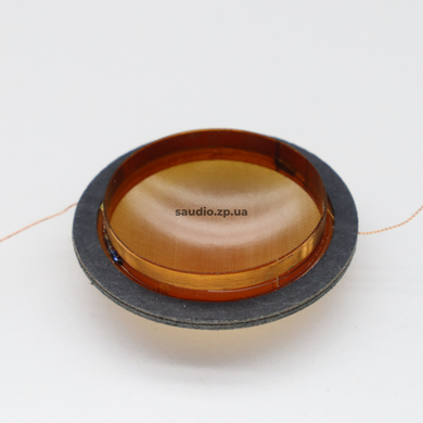 Cewka drgająca 25,4 mm / 1" (2,5 mm / 0,1", 16&Omega;, 2 warstwy, Cu), 16, Kapton, 2.5, Drut okrągły, Miedź, 200, 2, 26, 2, Для советских динамиков